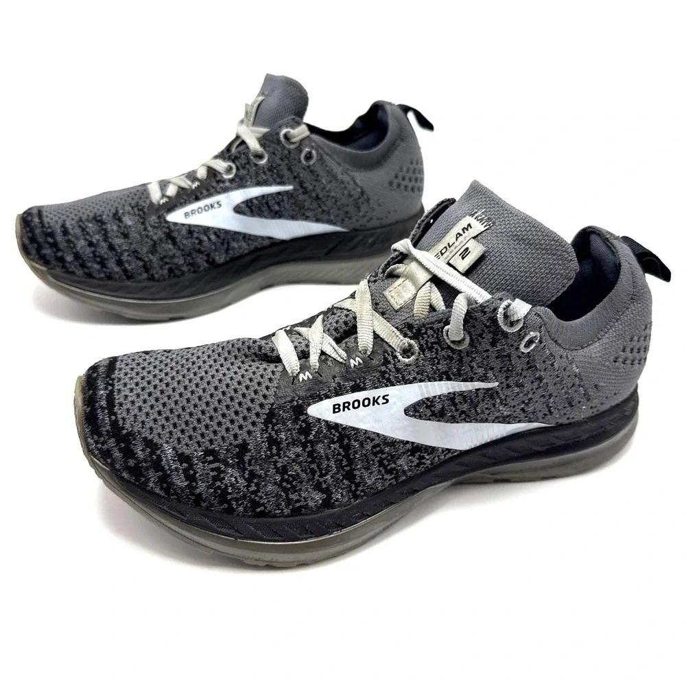 Brooks Womens Bedlam 2 1202971B004 Gray Running Shoes Sneakers Size 7.5 B